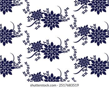  Design , Abstraktes Muster, Modernes Muster , Blumenmuster , Blumenmuster , Stoff , Vektormuster