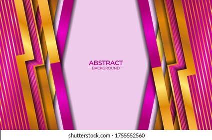 Design Abstract Style Gold And Purple Background