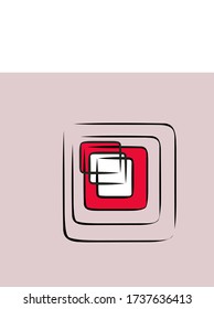 Design an abstract symmetrical icon for the company logo