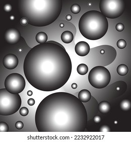 Design abstract texture pattern backgrounf of gradient ball.