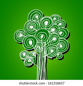 Design Abstract tree in Vector illustration