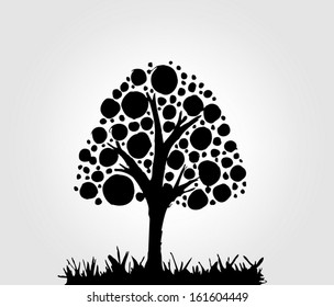 Design Abstract tree in Vector illustration 