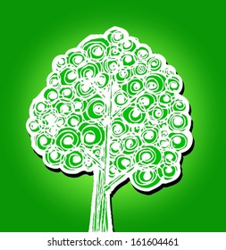 Design Abstract tree in Vector illustration 