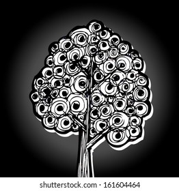 Design Abstract tree in Vector illustration 