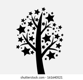 Design Abstract tree in Vector illustration