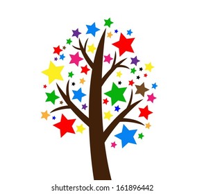 Design Abstract tree in Vector illustration 