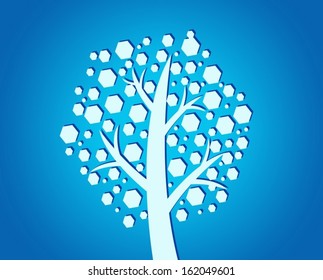 Design Abstract tree in Vector illustration 