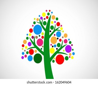 Design Abstract tree in Vector illustration 