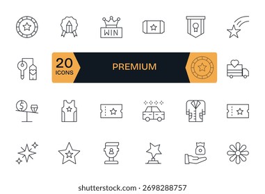 Design accessible experiences with 24 Thin Line icons reflecting Premium, tested for legibility.