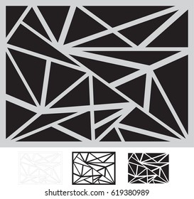 The design is adorned with a black triangle design. And can change color as needed. Decorative Parquet Tile