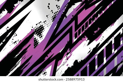 The design of the adventure abstract background kit and livery, eps 10, is editable.