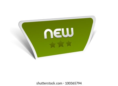 Design of advertisement labels stickers