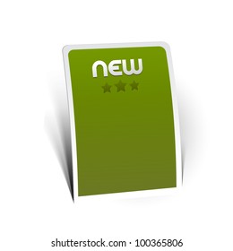 Design of advertisement labels stickers