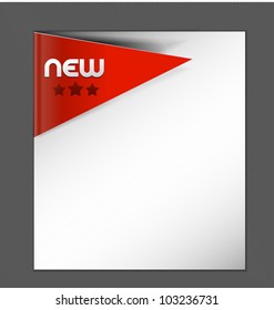 Design of advertisement labels stickers.