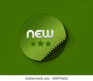 Design of advertisement labels stickers.