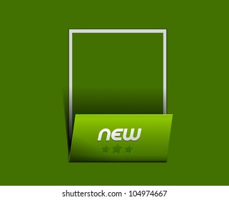 Design of advertisement labels stickers.