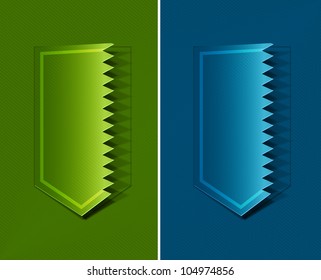 Design of advertisement labels stickers