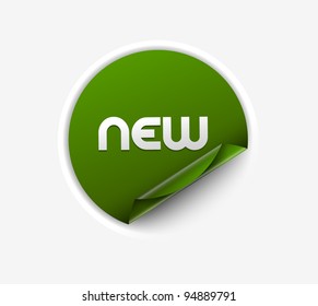 Design of advertisement labels stickers. transparent shadow easy replace background and edit colors.