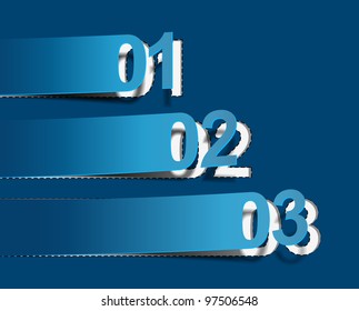 Design of advertisement numbers labels stickers.