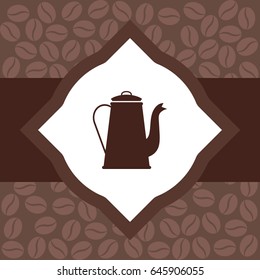 design an advertising flyer for a coffee. vector illustration. flat. 