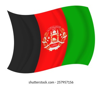 design Afghanistan flag waving vector