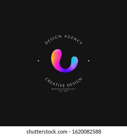Design agency. Logo template. Creative design