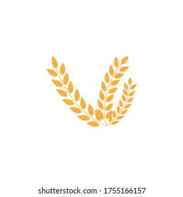Design an agricultural wheat icon on EPS 10
