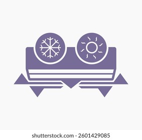 Design of air conditioning industrial icon