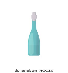 design alcohol bottle vector illustration in cartoon style