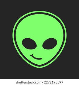 Design of alien face symbol