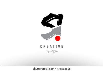 Design of alphabet grunge letter logo combination si s i with black grey color for a company or business