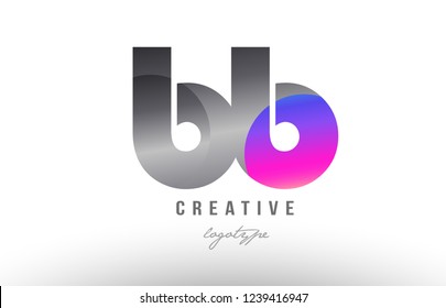 Design of alphabet letter combination bb b b silver grey metal metallic gradient color suitable as a logo for a company or business