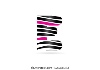 design of alphabet letter e with lines stripe as a logo for a company or business