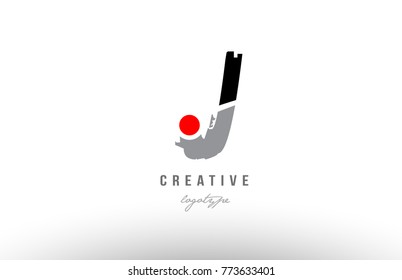 Design of alphabet letter j with grunge black grey color suitable as a logo for a company or business