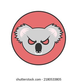 Design of angry koala draw