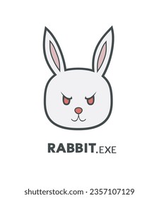 Design of angry rabbit draw