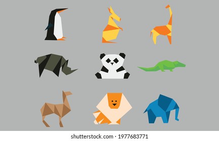 design animal with geometric shape