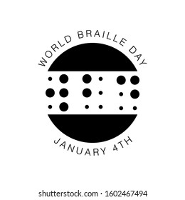 Design for annual celebration of World Braille Day (January 4)