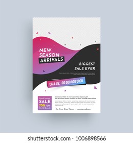 Design annual report, cover, vector template brochures, flyers, presentations, leaflet, magazine a4 size. 