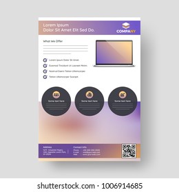 Design annual report, cover, vector template brochures, flyers, presentations, leaflet, magazine a4 size. 