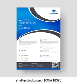 Design annual report, cover, vector template brochures, flyers, presentations, leaflet, magazine a4 size. 