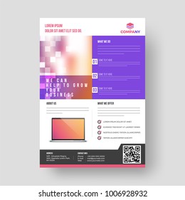 Design annual report, cover, vector template brochures, flyers, presentations, leaflet, magazine a4 size. 