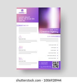 Design annual report, cover, vector template brochures, flyers, presentations, leaflet, magazine a4 size. 