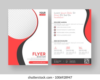 Design annual report, cover, vector template brochures, flyers, presentations, leaflet, magazine a4 size. 