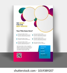 Design annual report, cover, vector template brochure, flyer, presentation, leaflet, magazine a4 size. 