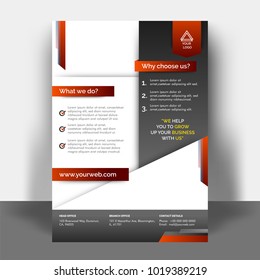 Design annual report, cover, vector template brochure, flyer, presentation, leaflet, magazine a4 size. 