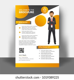 Design annual report, cover, vector template brochure, flyer, presentation, leaflet, magazine a4 size. 