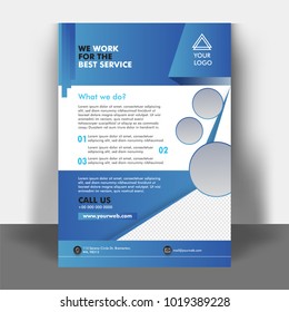 Design annual report, cover, vector template brochure, flyer, presentation, leaflet, magazine a4 size. 