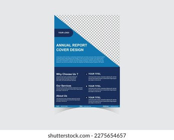 Design Annual Report Cover Vector Template Poster Cover Presentation Portfolio Web Banner Brochures Flyers Presentations Leaflet Magazine a4 size- stock vector