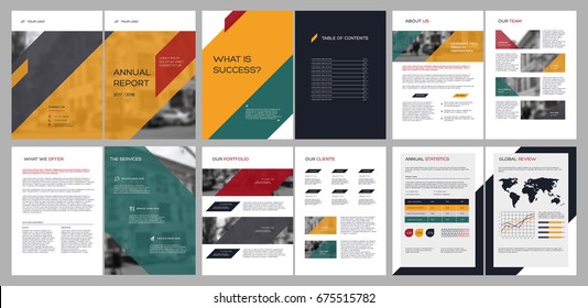 Design annual report, cover, vector template brochures, flyers, presentations, leaflet, magazine a4 size. Colorful abstract  templates - stock vector